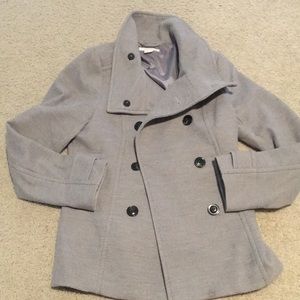 H&M light gray Pea Coat Size Large